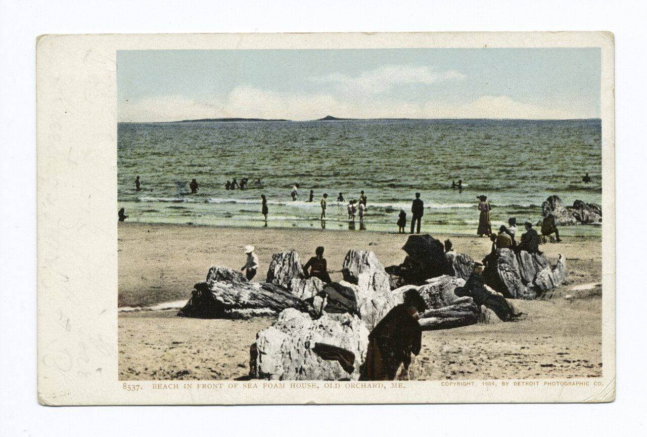 Beach in front of Seafoam House, Old Orchard, Me