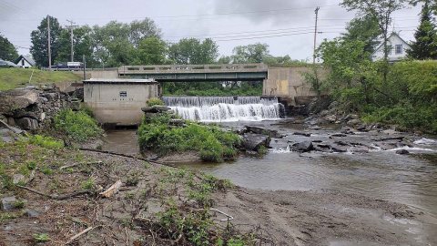 Lemon Stream Dam in Starks, Maine, 2024
