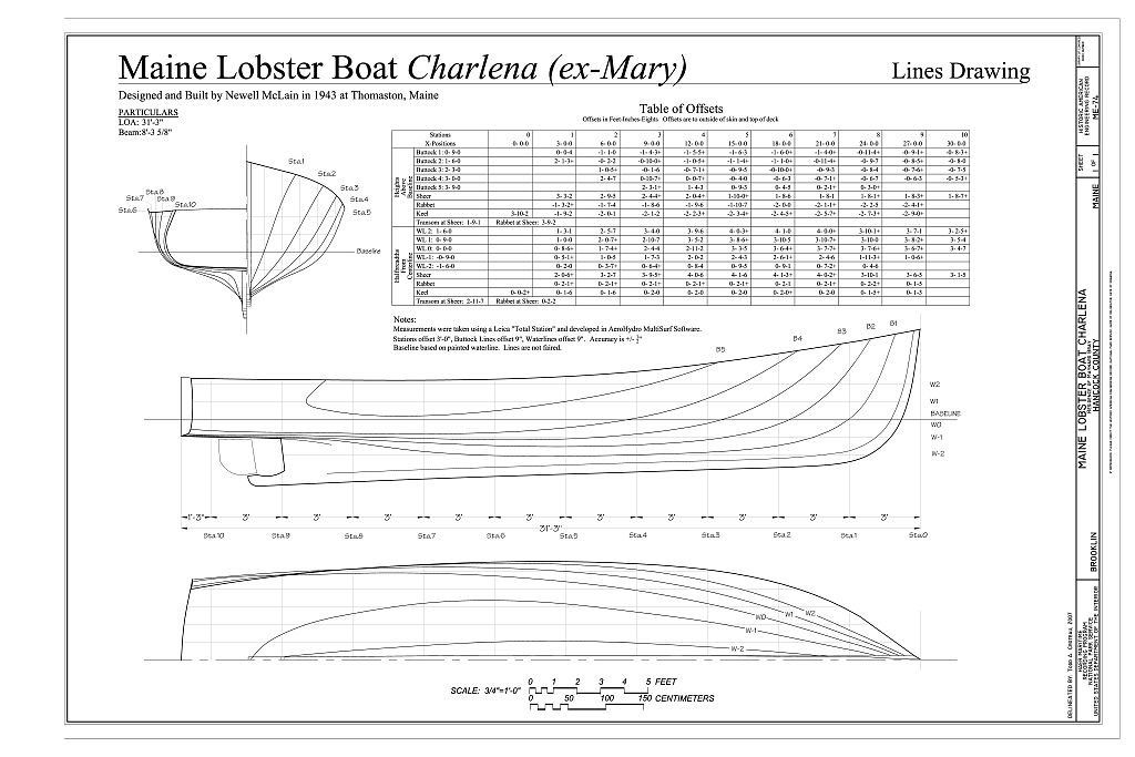 Maine Lobster Boat Charlena, Residence of Maynard Bray