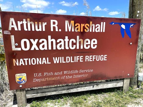 Loxahatchee National Wildlife Refuge-sign