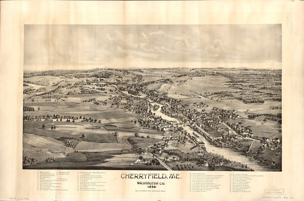 Cherryfield, Me., Washington Co., 1896