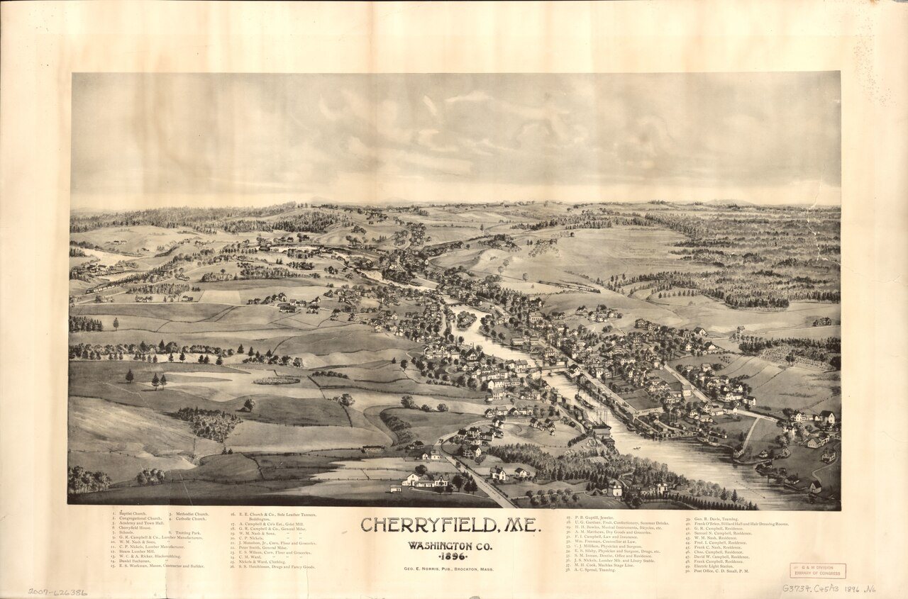 Cherryfield, Me., Washington Co., 1896