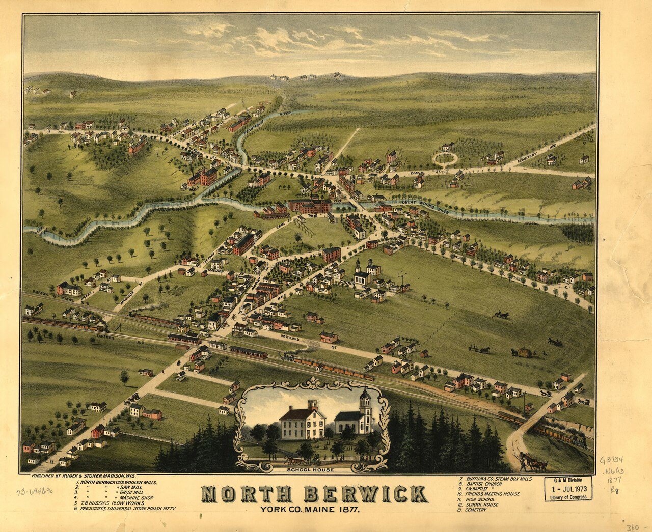 North Berwick, York Co., Maine 1877