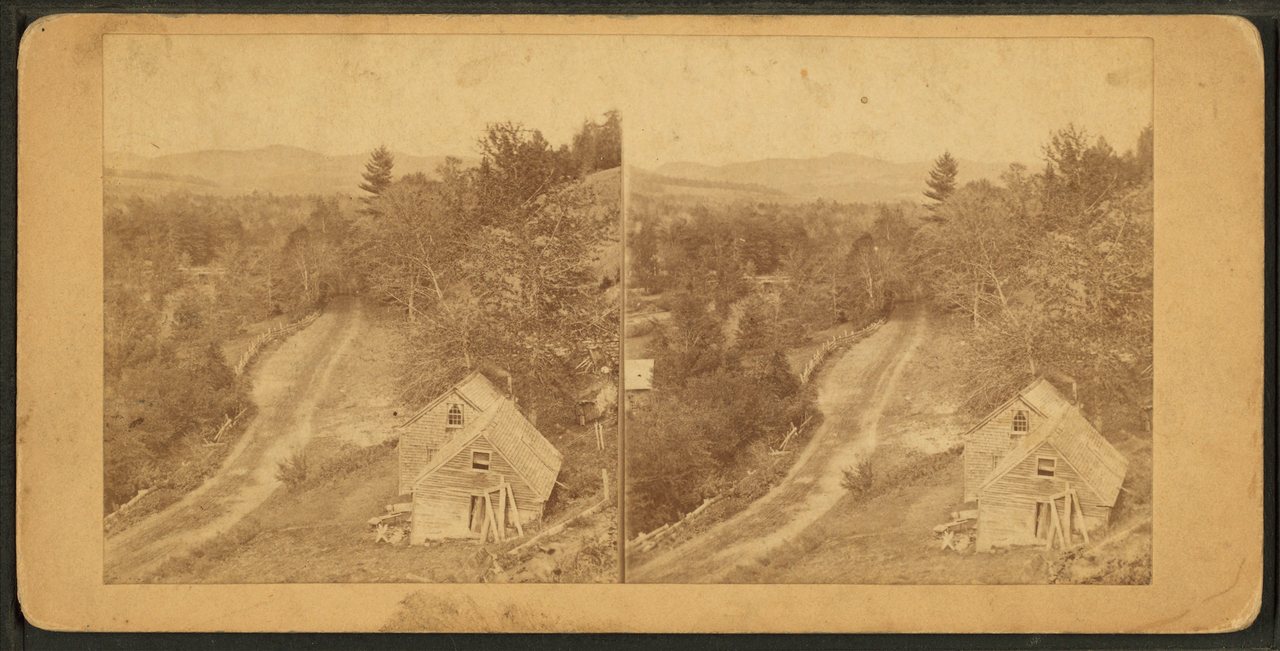 North from Old Hill, Bingham.Alternate Title: Kennebec Valley Views