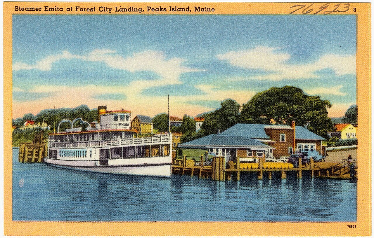 Steamer Emita at Forest City Landing, Peaks Island, Maine (76923)