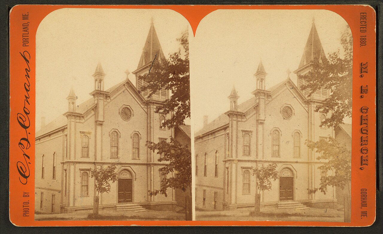 M. E. Church, erected 1880, Gorham, Me