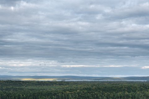 Brackett Lake - Million Dollar View Overlook, Weston, Maine, USA - September 25, 2023