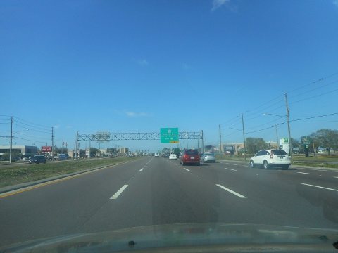 WB FL 686-688; Full-width Road Sign Gantry
