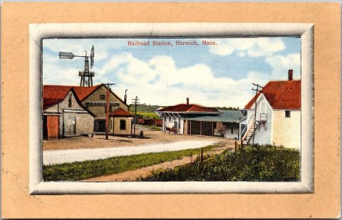 Harwich station postcard (2)