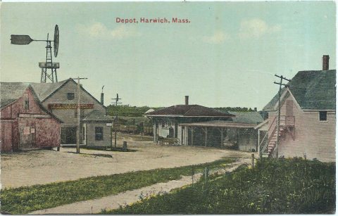 Harwich station postcard