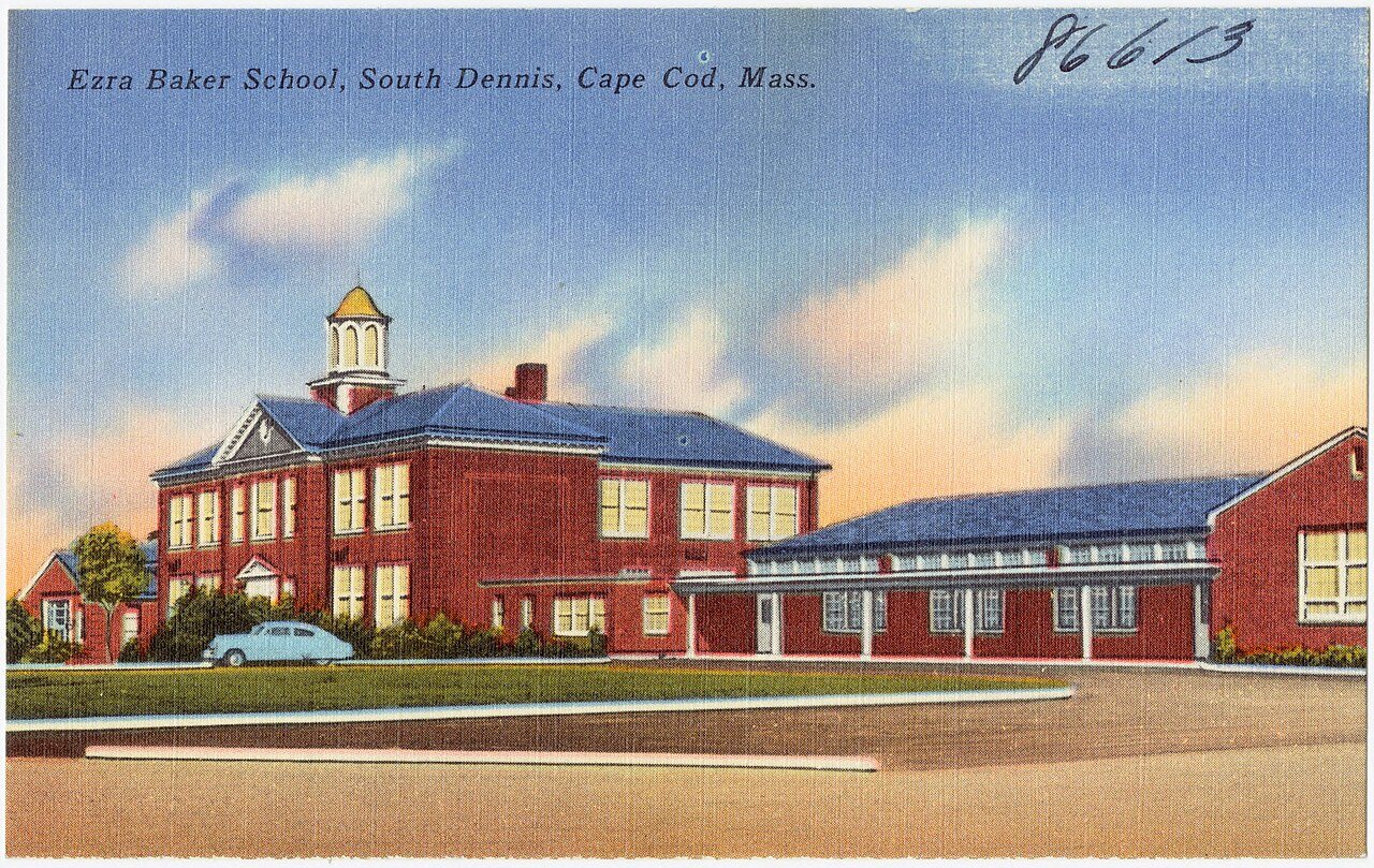 Ezra Baker School, Dennis, Cape Cod, Mass (86613)