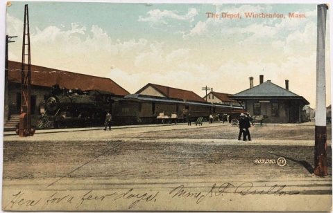 Winchendon station postcard (2)