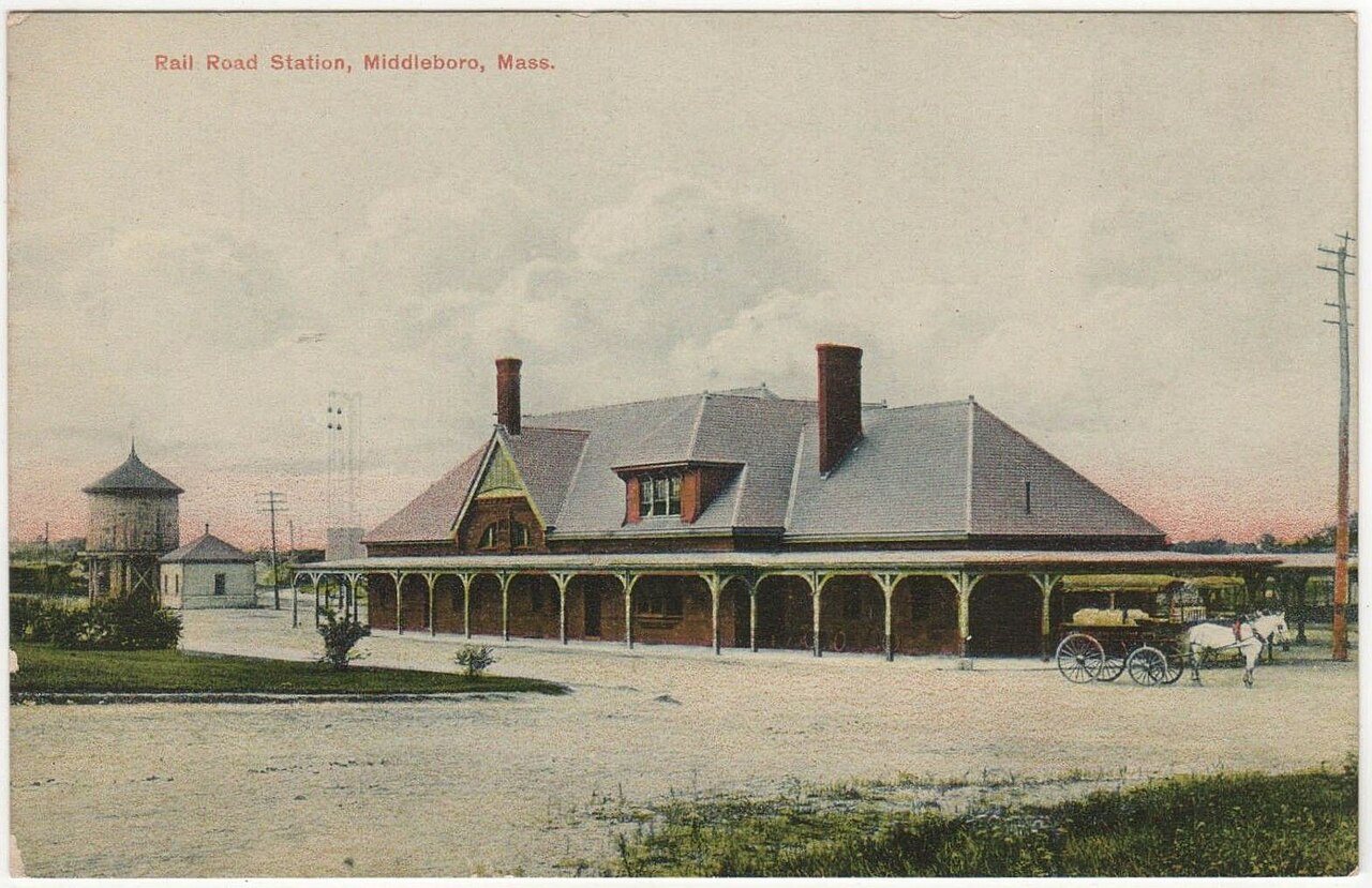 Middleborough station postcard (3)