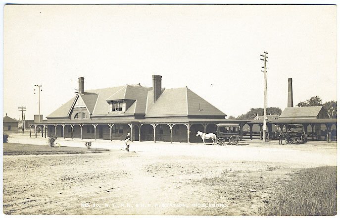 Middleborough station postcard (2)