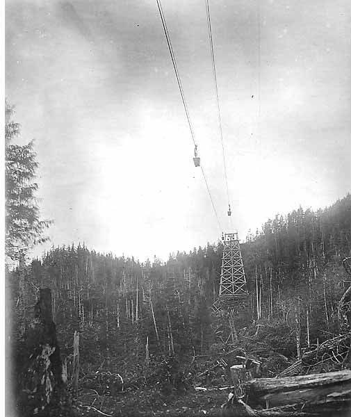 Tramway from Mamie and Stevenstown Mines to Hadley Smelter, Hadley, 1906