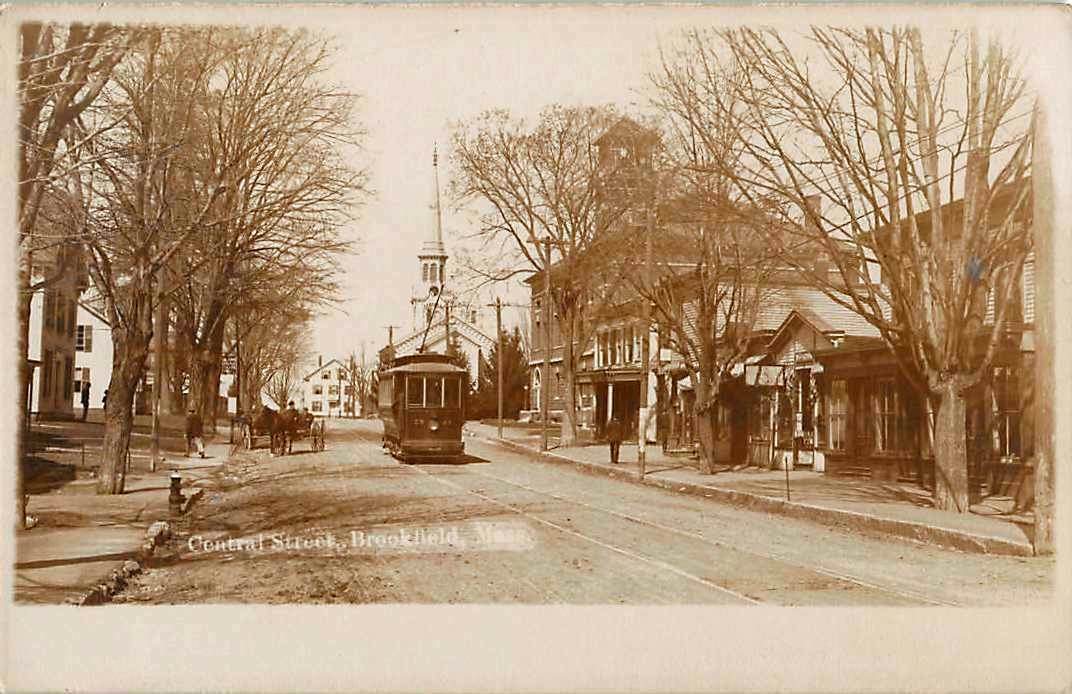 Real photo postcard of Central Street
