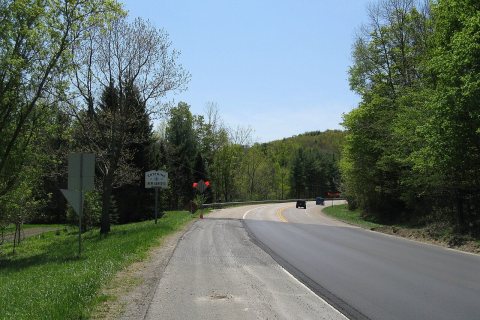 US Route 7 southbound entering