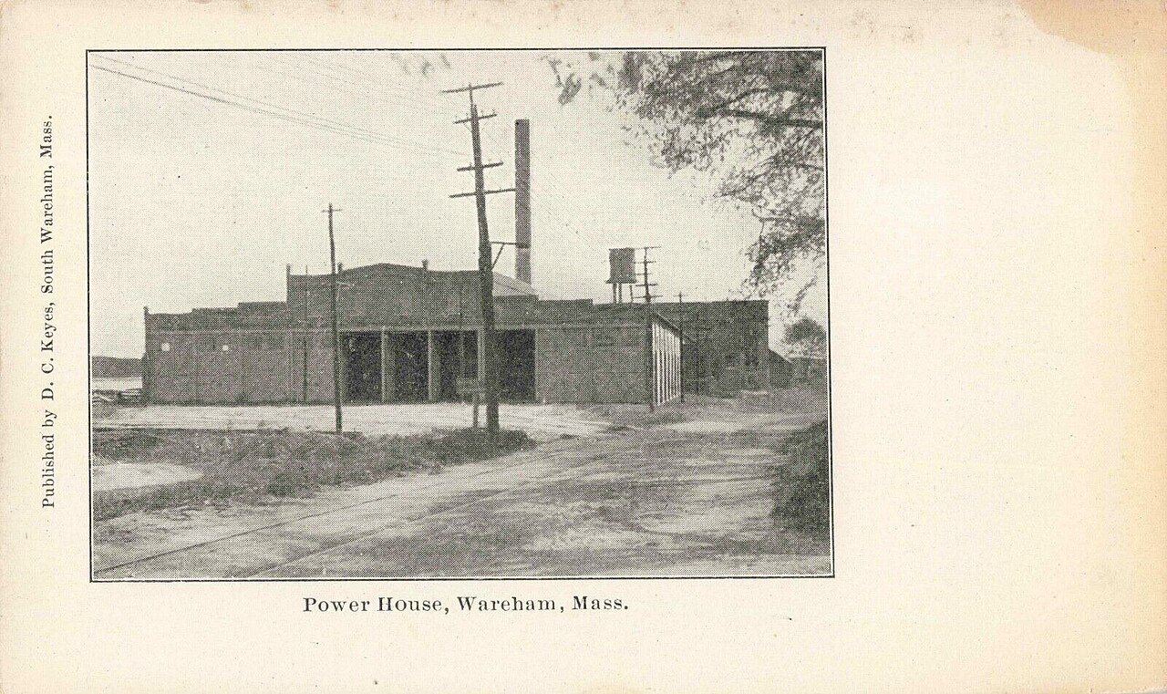 Wareham carhouse and powerhouse postcard (1)