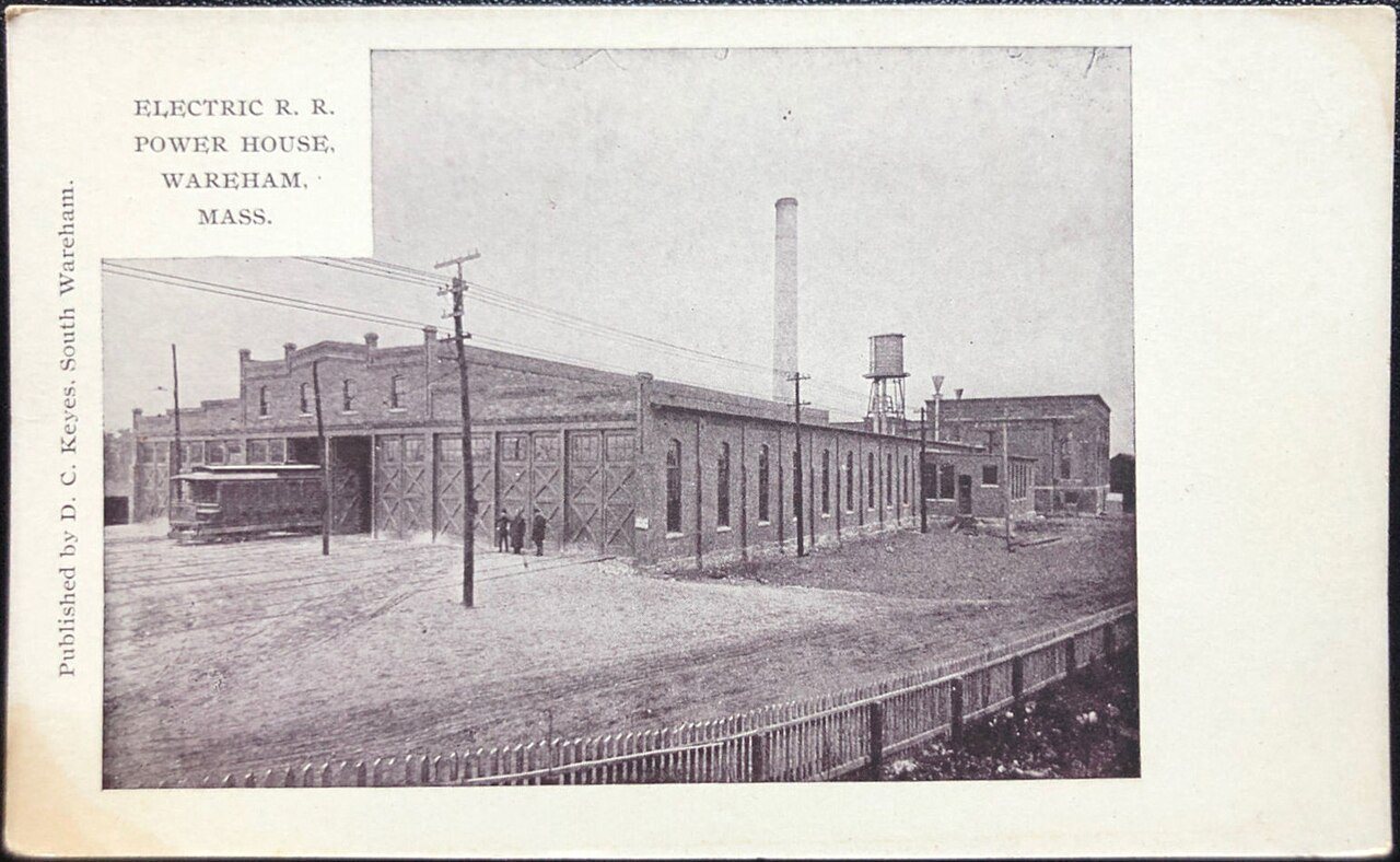 Wareham carhouse and powerhouse postcard (2)
