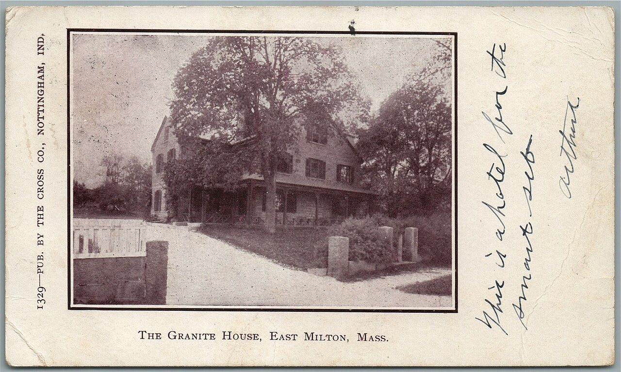 Granite House, East Milton - postcard
