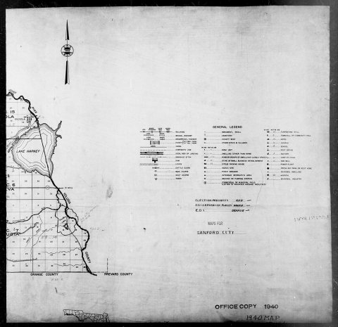 1940 Census Enumeration District Maps - Florida - Seminole County - ED 59-1 - ED 59-26