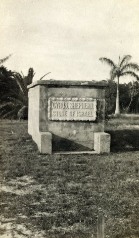 Dr. Teed's mausoleum at Ft. Myers Beach on Estero Island, Florida