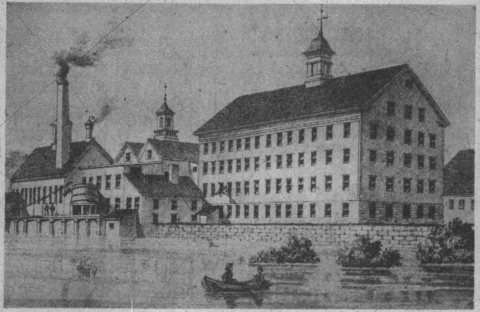 Eagle Mill of the Smith Paper Company, Wellington Smith and Senator Elizur Smith's company, in