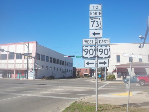Marianna FL US 90 intersection north01