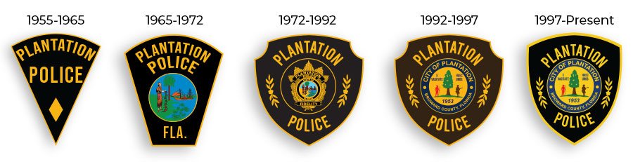 Patches of the Plantation Police Department