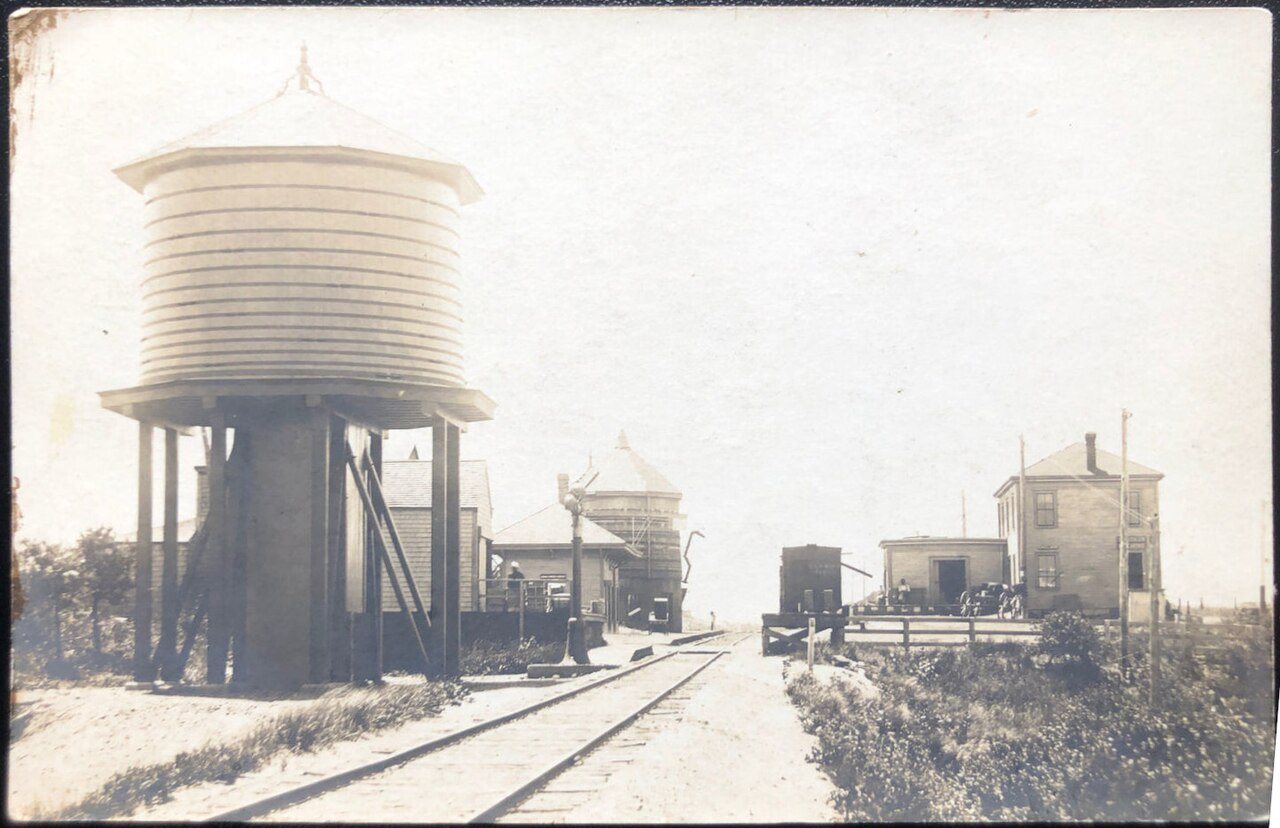 Eastham station 1915 postcard