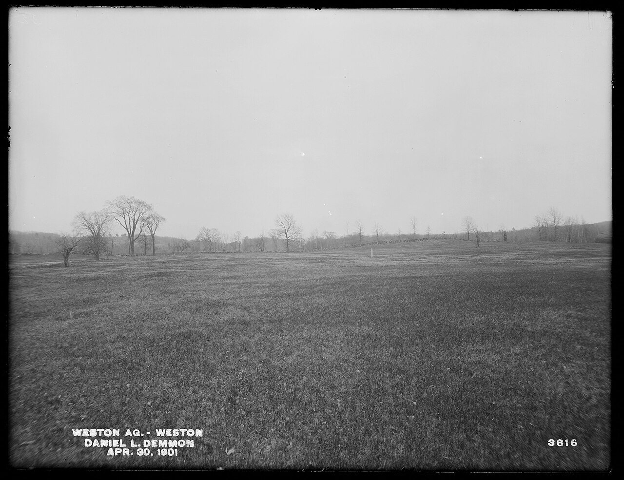 Weston Aqueduct, Daniel L. Demmon's land, looking easterly, Weston, Mass., Apr. 30, 1901 - DPLA - fc6c78009529e985e151e…