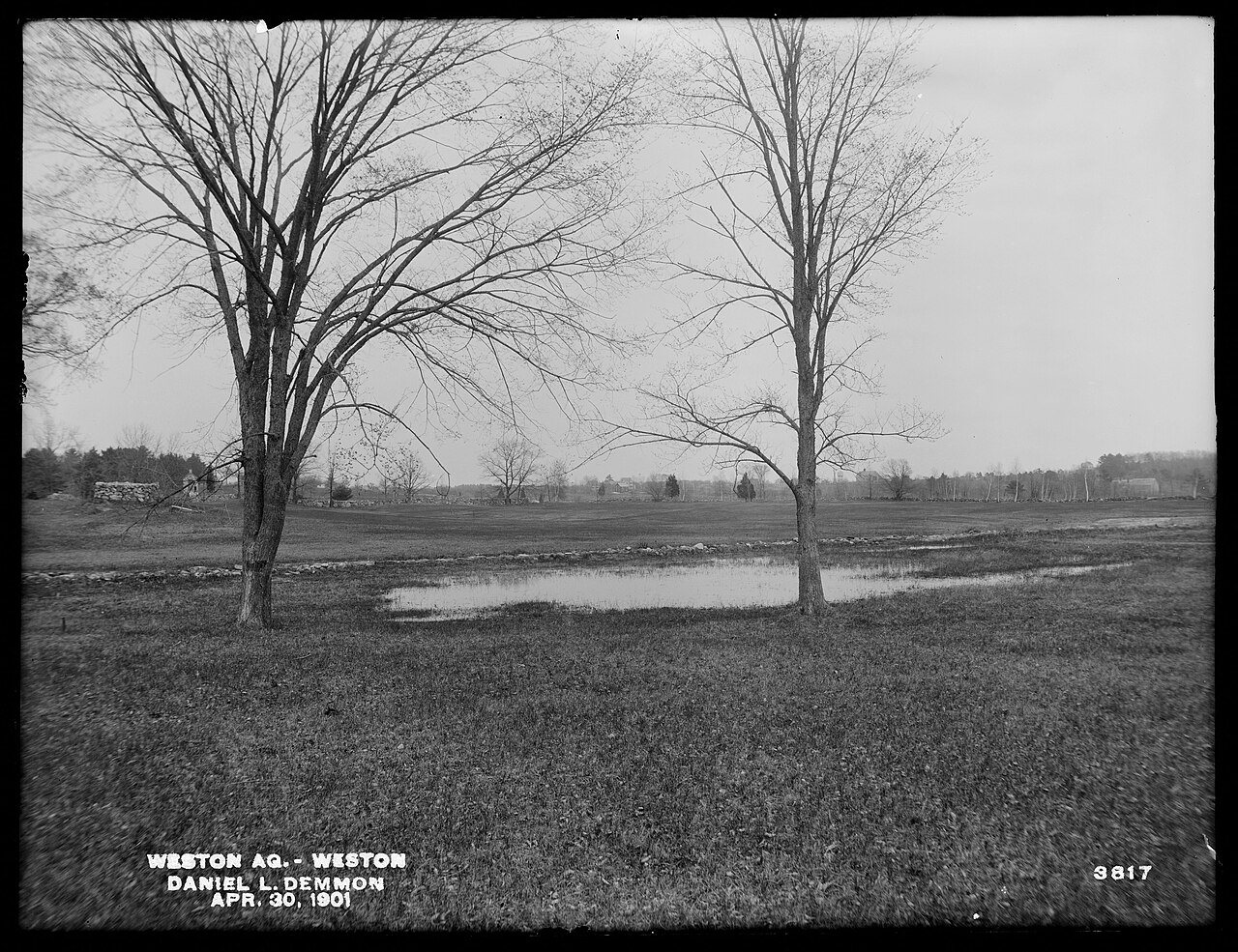 Weston Aqueduct, Daniel L. Demmon's land, looking easterly, Weston, Mass., Apr. 30, 1901 - DPLA - 1c975504dbdeff32dbfab…