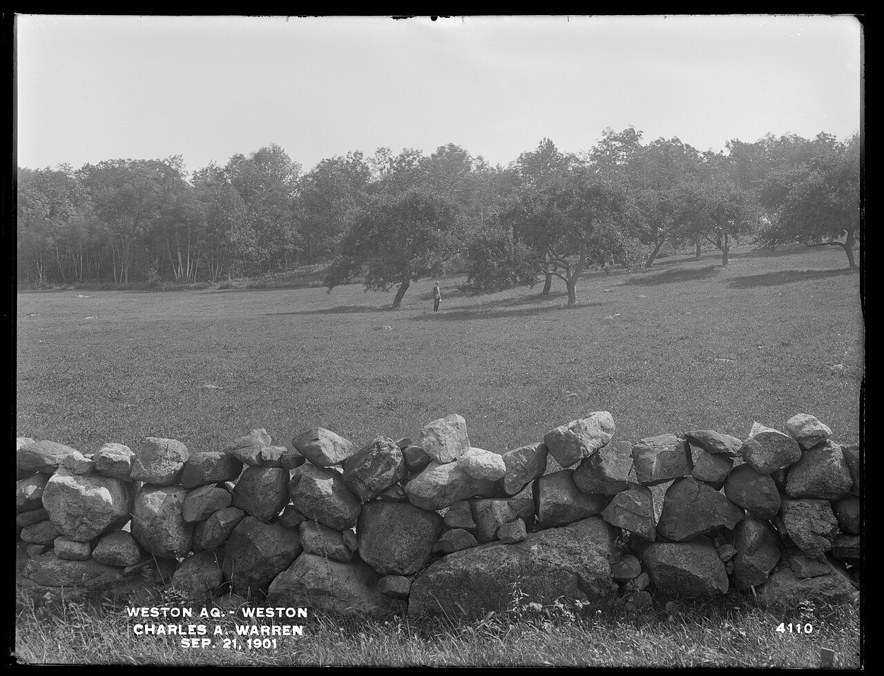 Weston Aqueduct, Charles A. Warren's land, (site of west portal of Tunnel No. 5, Section 15), Weston, Mass., Sep. 21, 1…