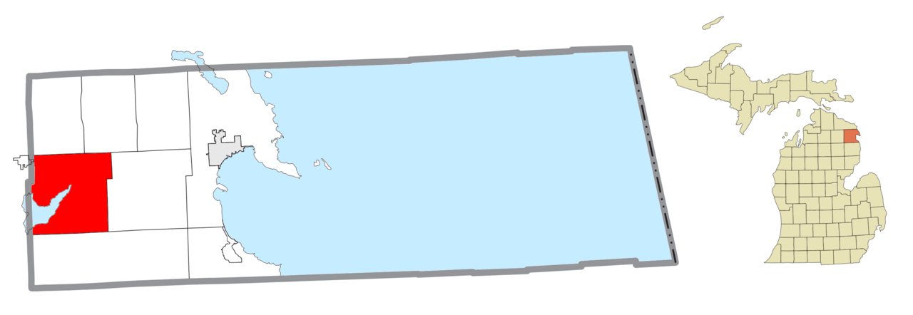 Green Township (Alpena), MI location