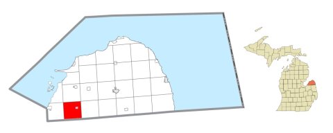 Brookfield Township (Huron), MI location
