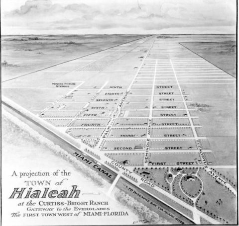 Projection of Hialeah in 1922