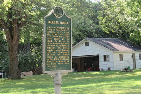 Harsen House state historic marker