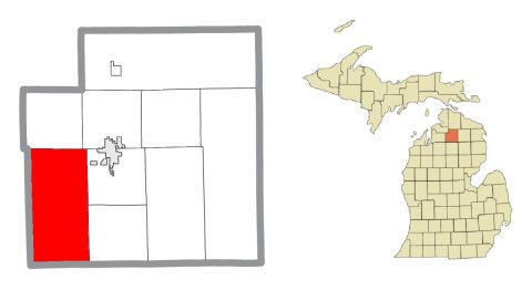 Hayes Township (Otsego County), MI location