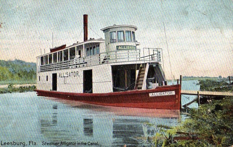 Alligator (sternwheeler 1888) postcard