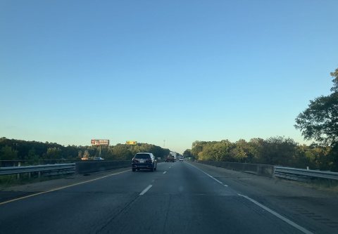 Interstate 85 north at Georgia Alabama border