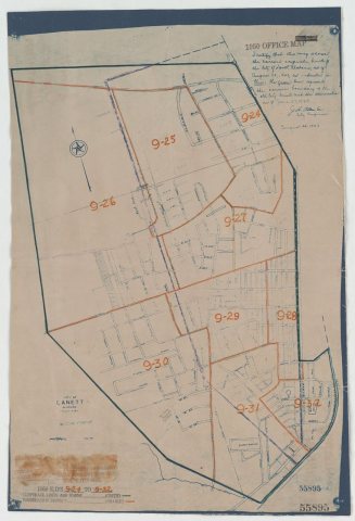 1950 Census Enumeration District Maps - Alabama - Chambers County - Lanett City - ED AL 9-24 to 32