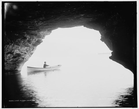 Lake Huron from the caves, Pointe aux Barques