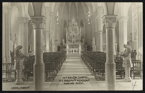Interior chapel, St. Joseph's Academy