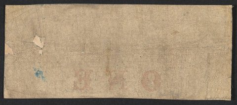 Verso Erie and Kalamazoo Railroad Bank (Adrian Michigan) 1 dollar 1853