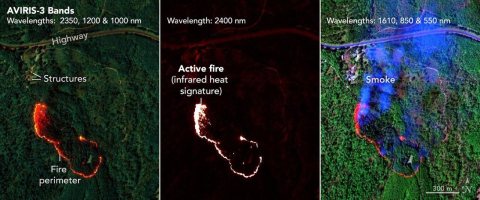 AVIRIS-3 Sensor Captures Data on Wildfire Near Mount Vernon, Alabama (PIA26499)