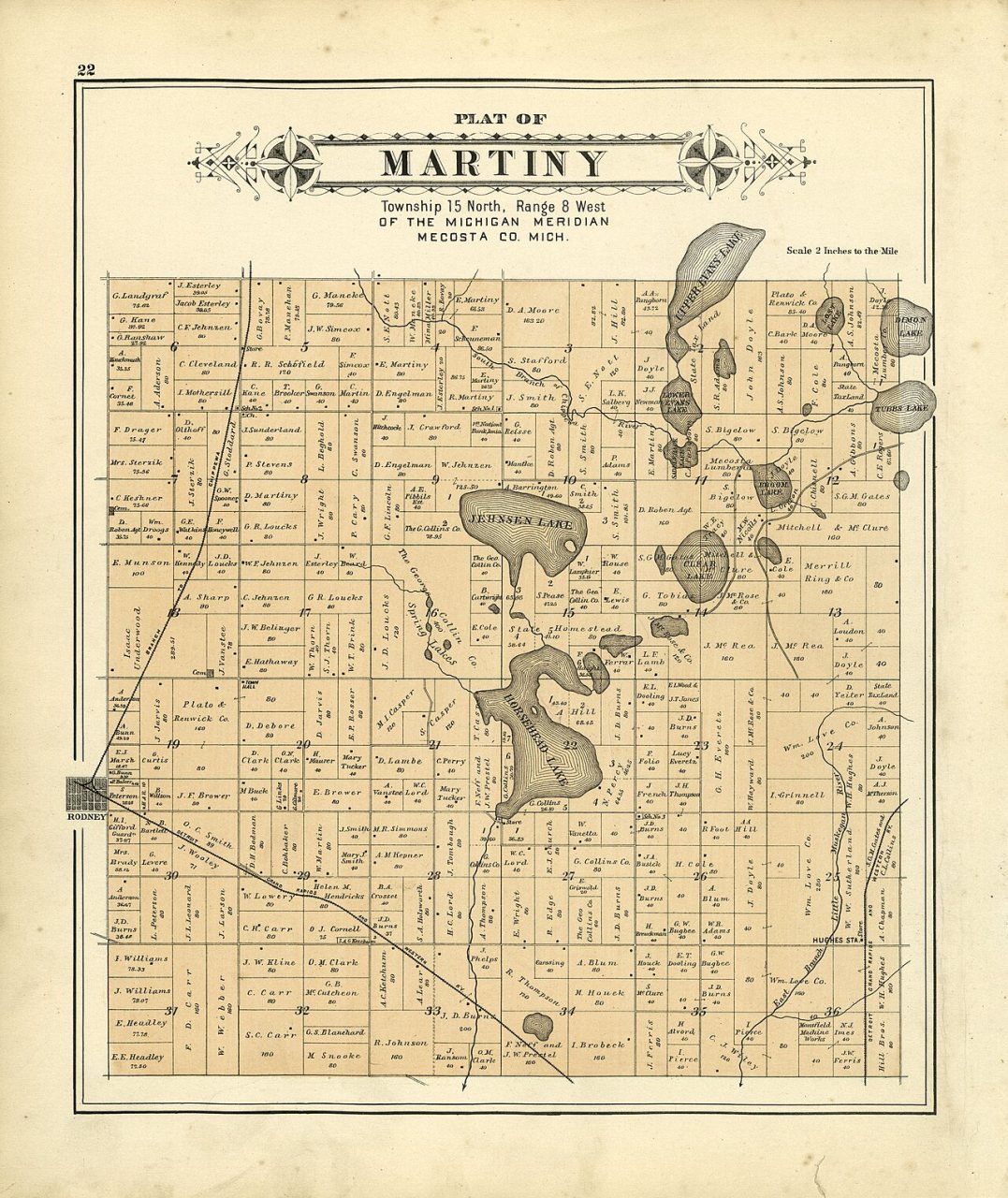 Plat book of Mecosta County, Michigan