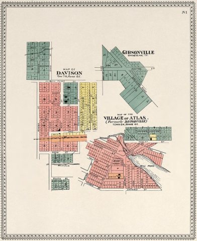 Atlas of Genesee County, Michigan - containing maps of every township in the county, with village and city plats, also …