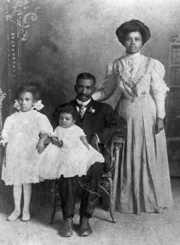 Portrait of an African American family