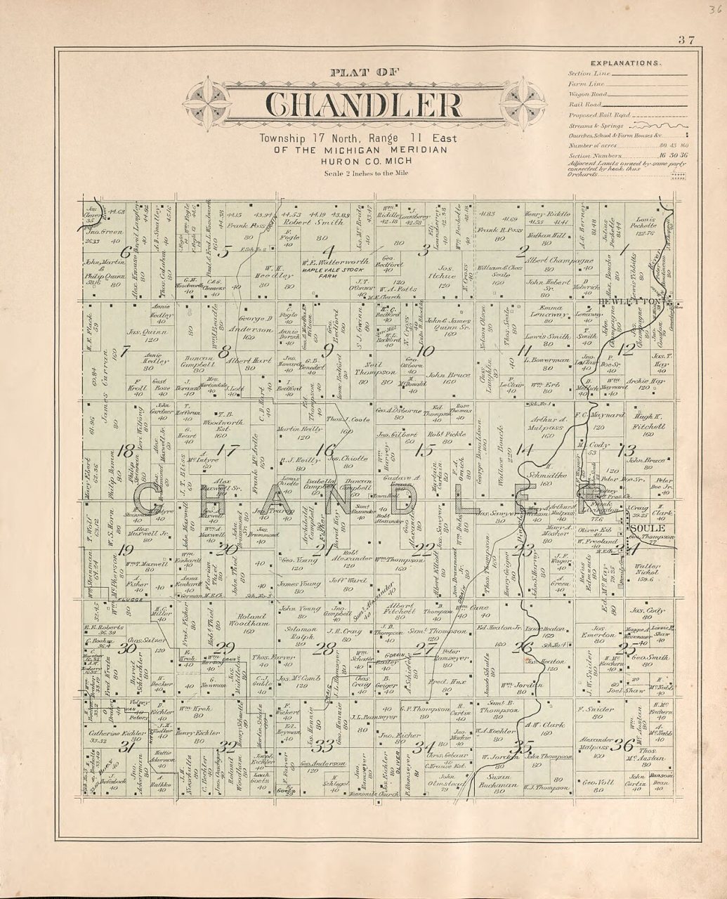 Plat book of Huron County, Michigan - also patron's business and general farmer's directory of Huron Co., Mich. - with …