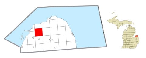 Chandler Township (Huron), MI location